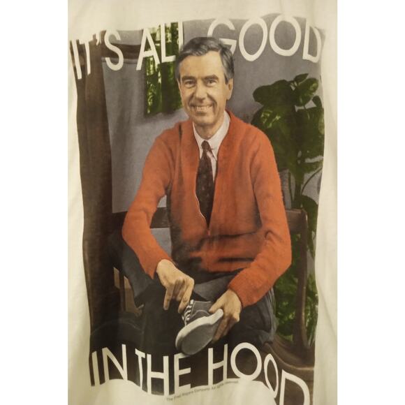 Mr Rogers It's All Good in the Hood T Shirt Mens TV Show Fred Rogers SZ S - Picture 3 of 6